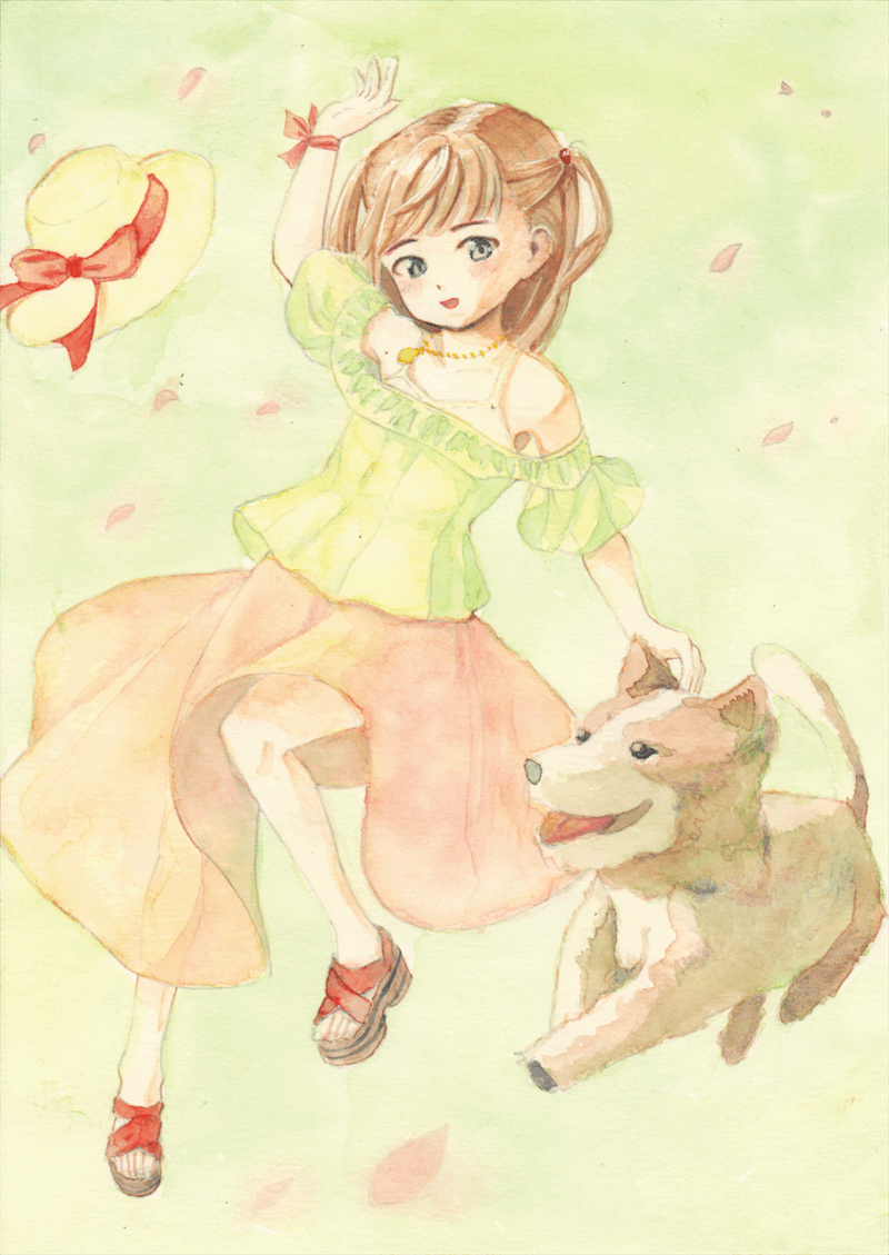 20250531Pixiv企画参加イラスト_水彩