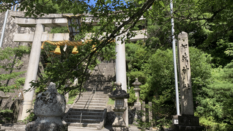 20250719関ケ原鍾乳洞へ_醒ヶ井宿の加茂神社