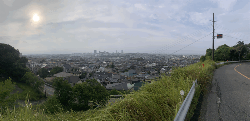 20250914パン屋シャンポールへ_府道43号線を下っている3